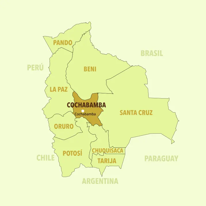 ¿Dónde se encuentra Cochabamba?